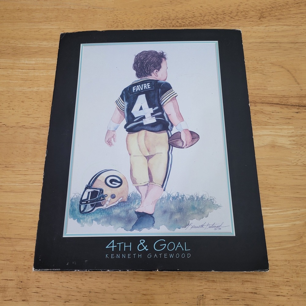 Kenneth Gatewood 4th & Goal Art Print Toddler‎ Brett Favre Green Bay Packers